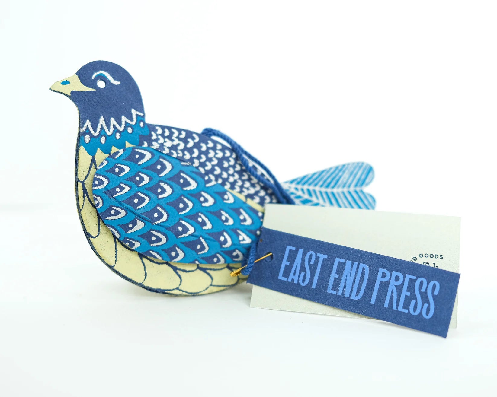 East End Press Dove Screen-Printed Board Decoration