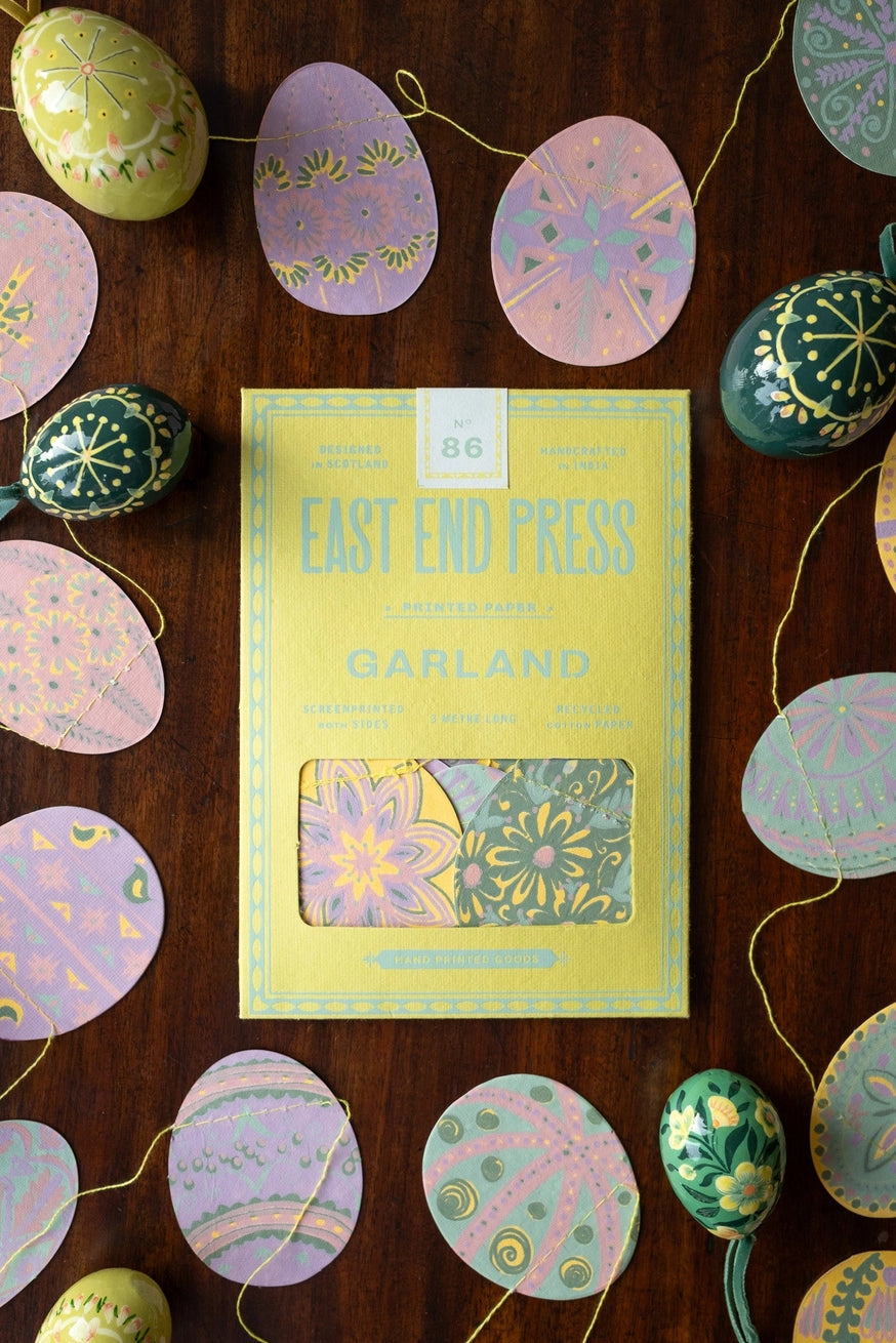 East End Press Egg Hunt Sewn Garland