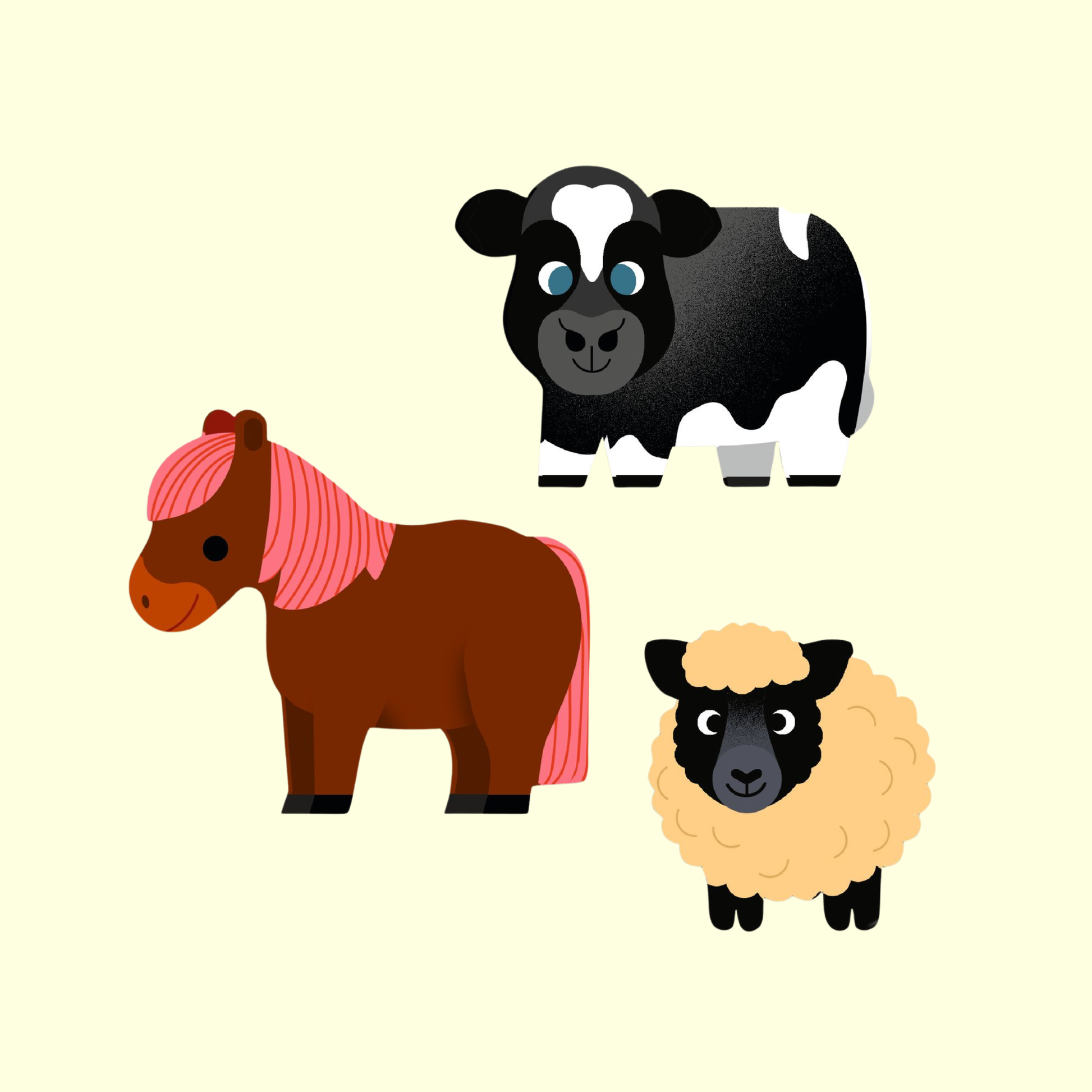 Djeco Big Stickers - Farm Animals