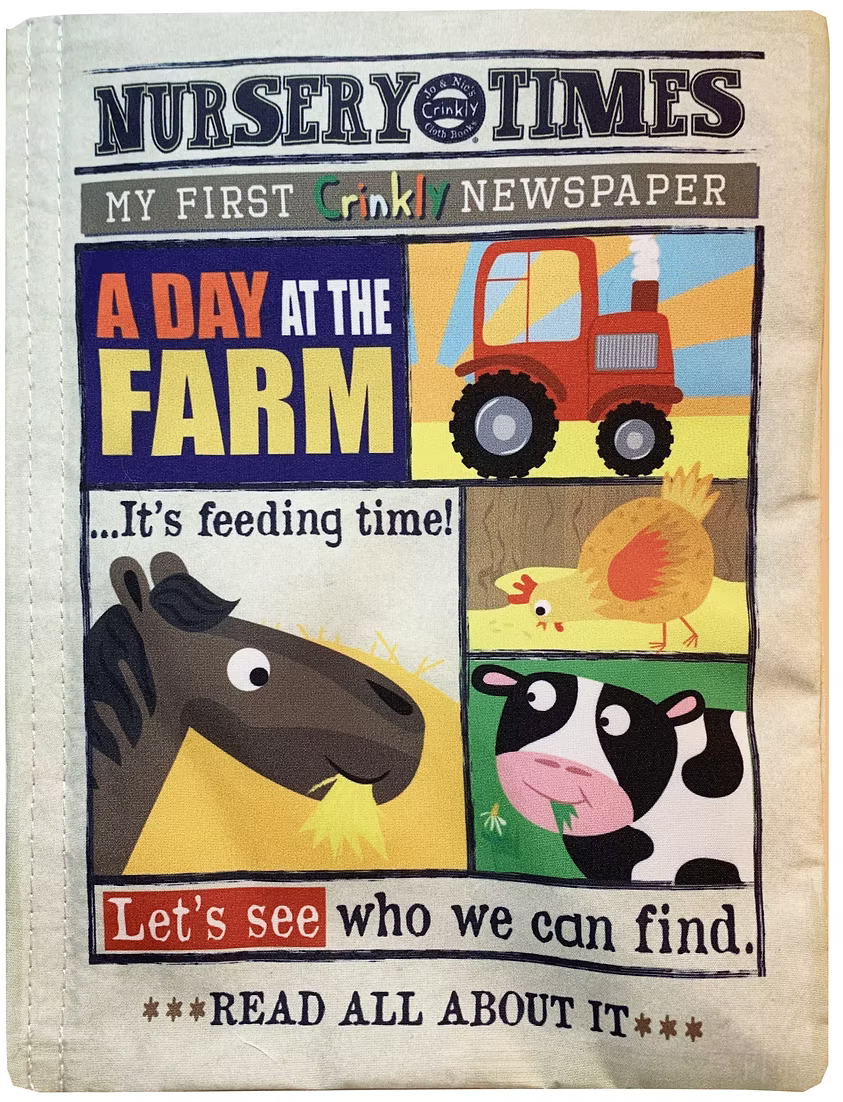 Jo & Nic's Crinkly Cloth Books - Farm Animals