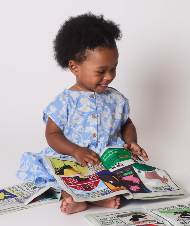 Jo & Nic's Crinkly Cloth Books - Farm Animals