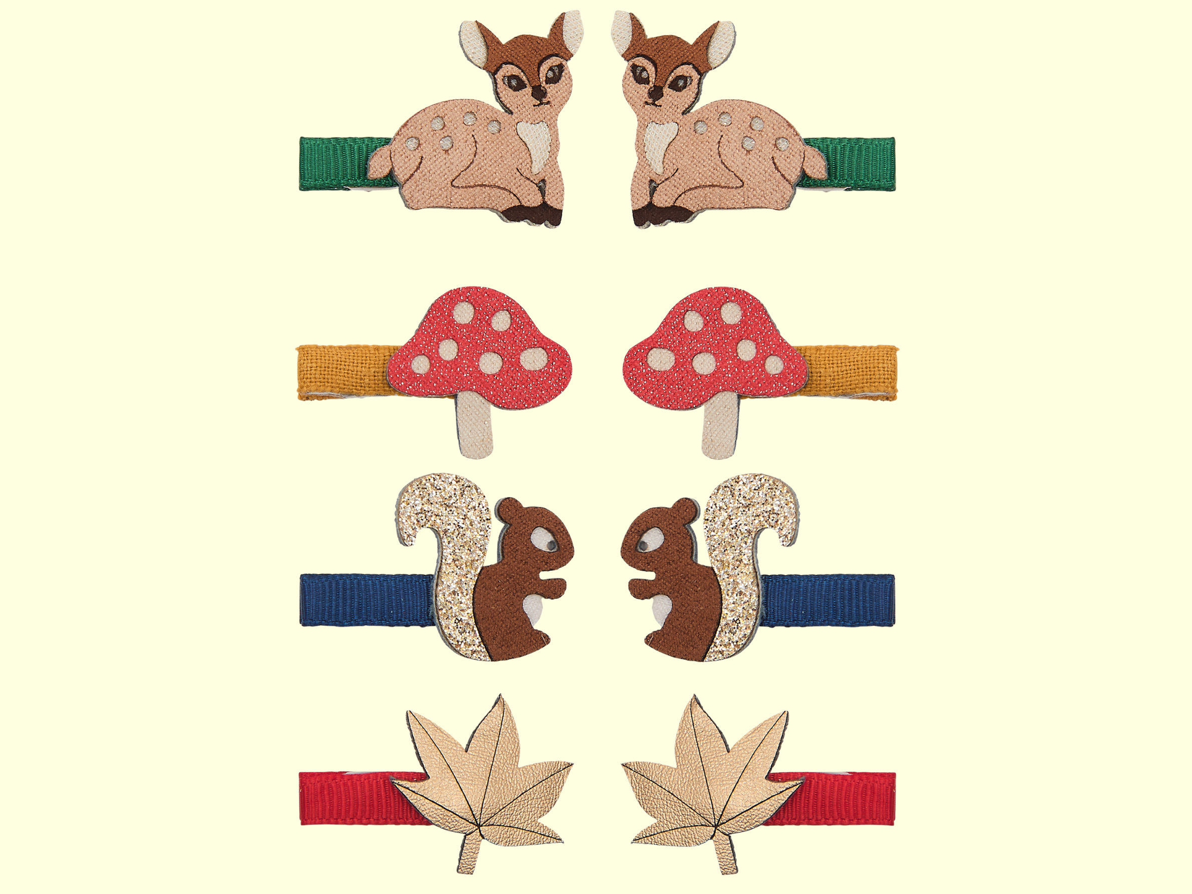 Mimi & Lula Fawn and Friends Salon Hair Clips