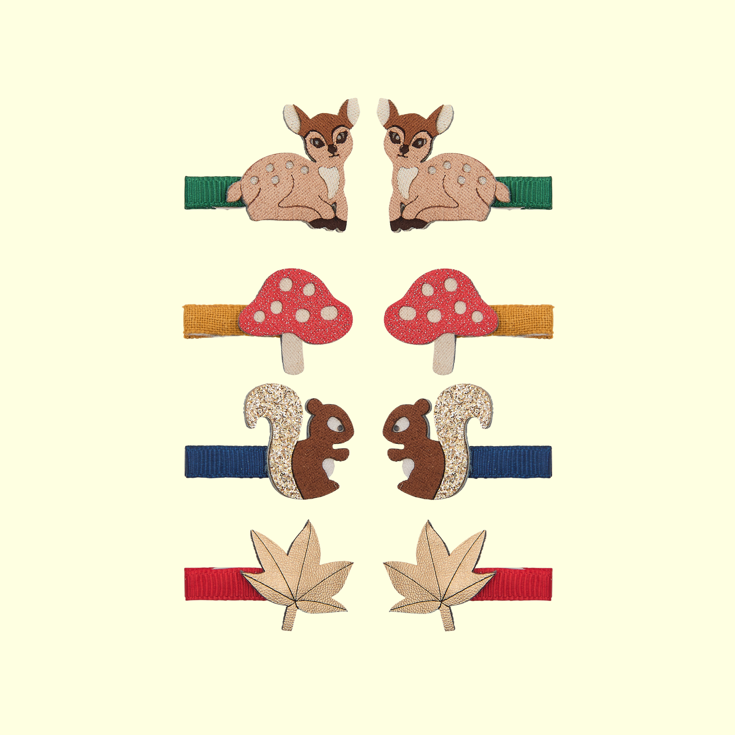 Mimi & Lula Fawn and Friends Salon Hair Clips