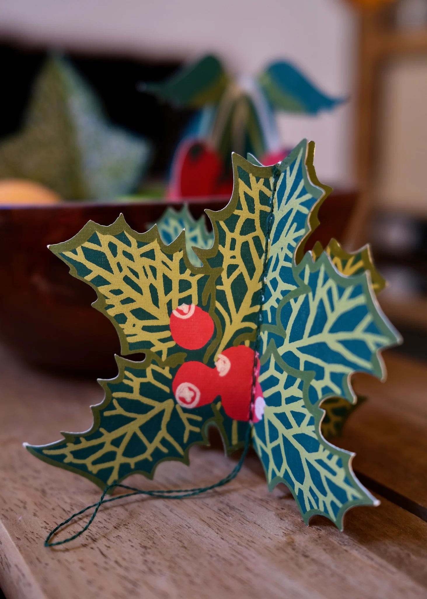 East End Press Festive Foliage Paper Ornaments