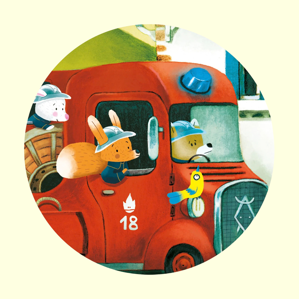 Djeco The Fire Engine 16 Piece Puzzle