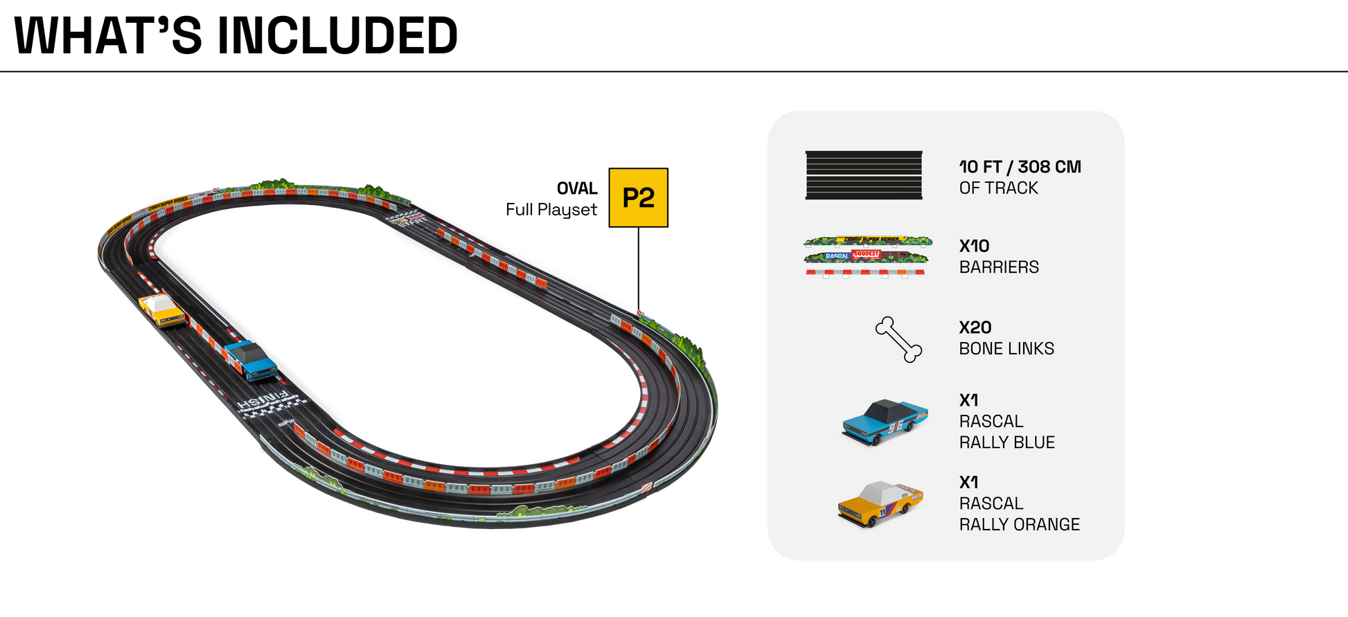 Candylab Roadworks Oval Speedway Set