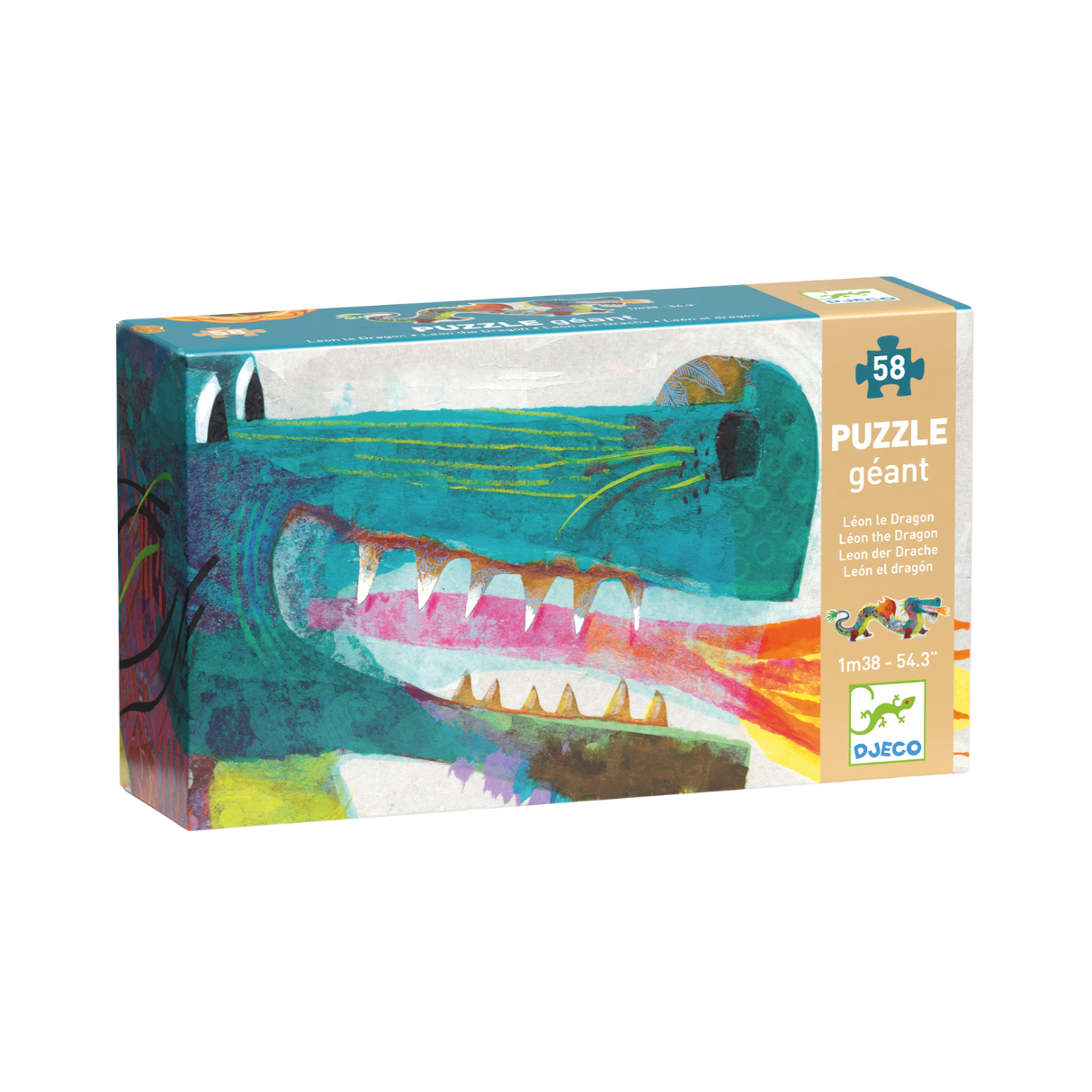 Djeco Giant Puzzle Leon The Dragon