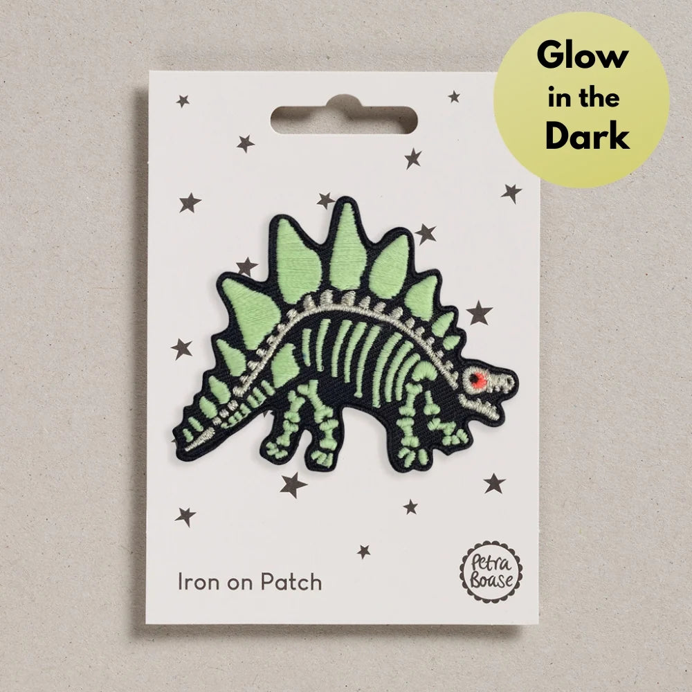 Iron On Patch - Dinosaur Skeleton