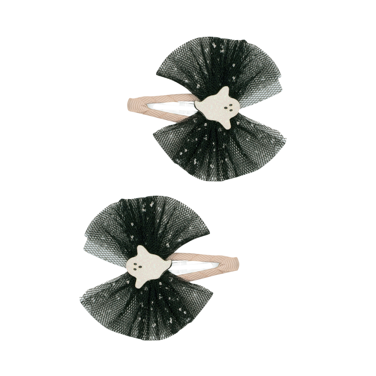 Ghoulish Ghosts Tulle Clips