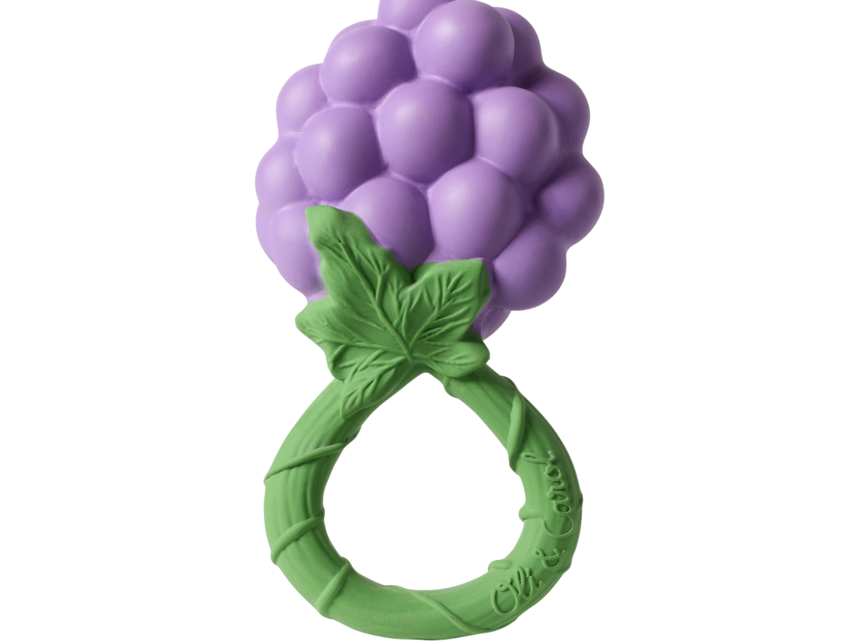 Oli & Carol Grape Rattle Teether Toy