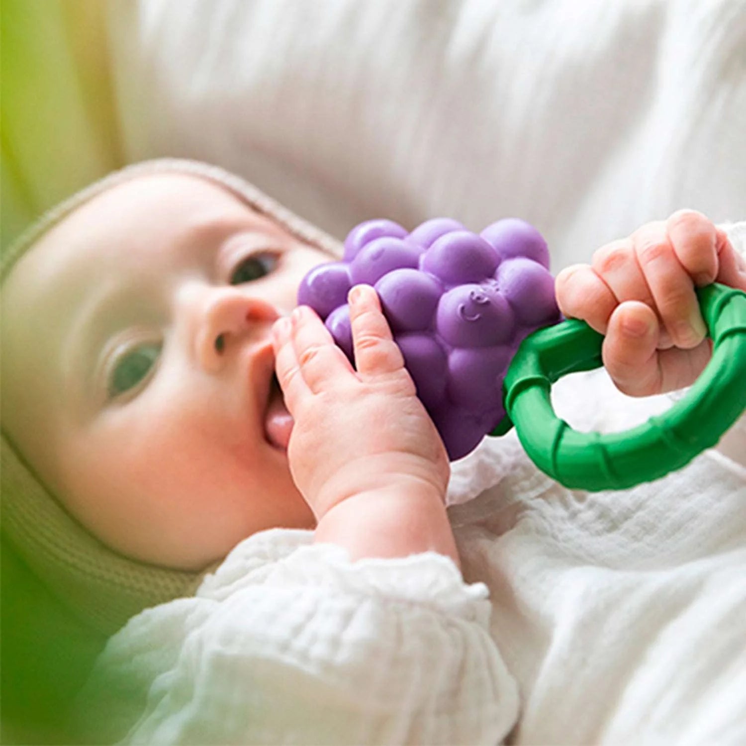 Oli & Carol Grape Rattle Teether Toy