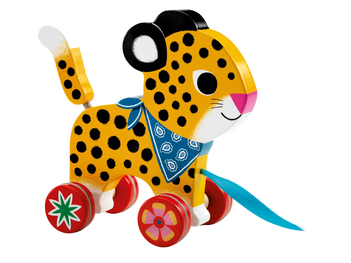 Djeco Greta Pull Along Leopard