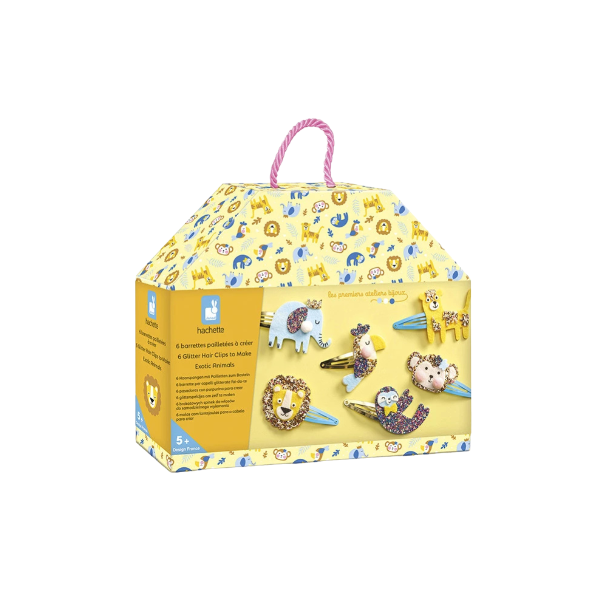 Janod Hair Clip Kit - Exotic Animals