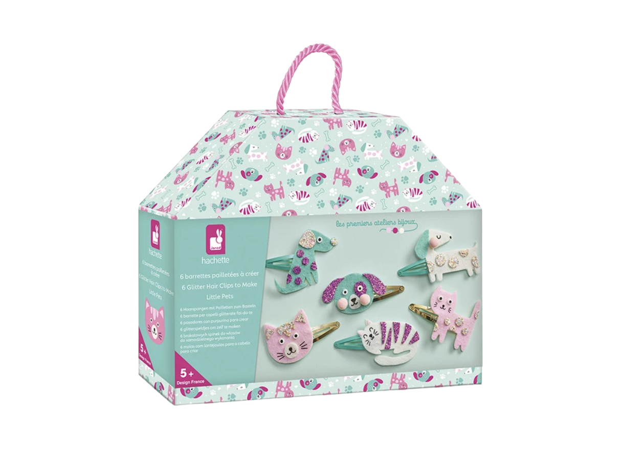 Janod Hair Clip Kit - Little Pets