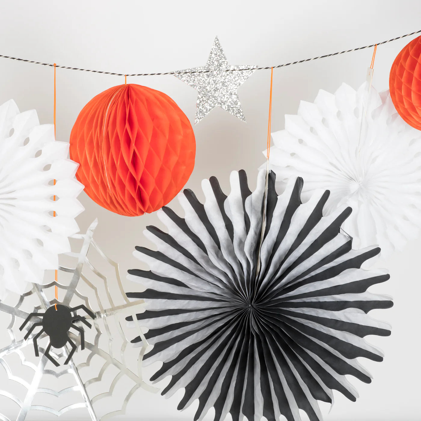 Meri Meri Halloween Honeycomb Shapes Garland
