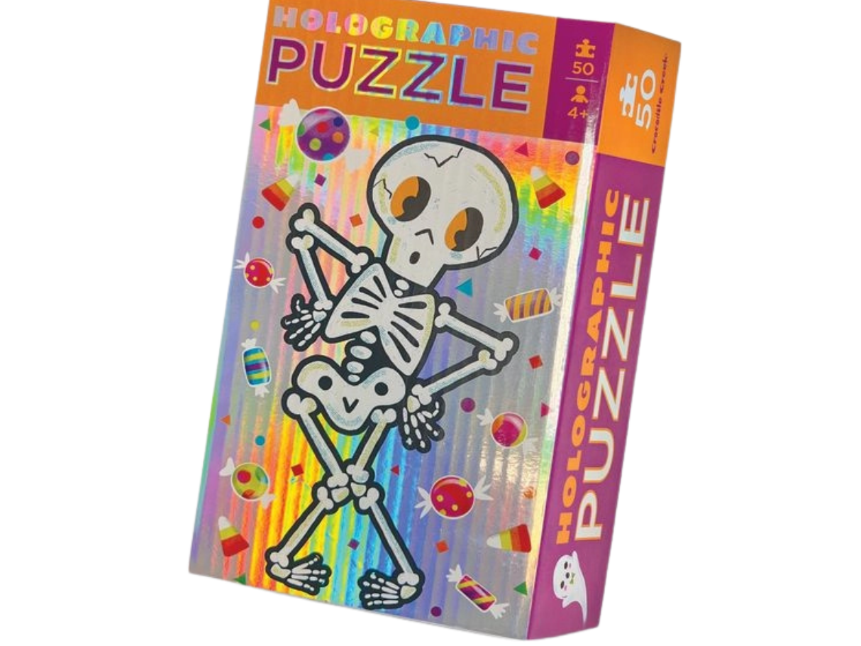 Crocodile Creek 50 Piece Holographic Skeleton Puzzle
