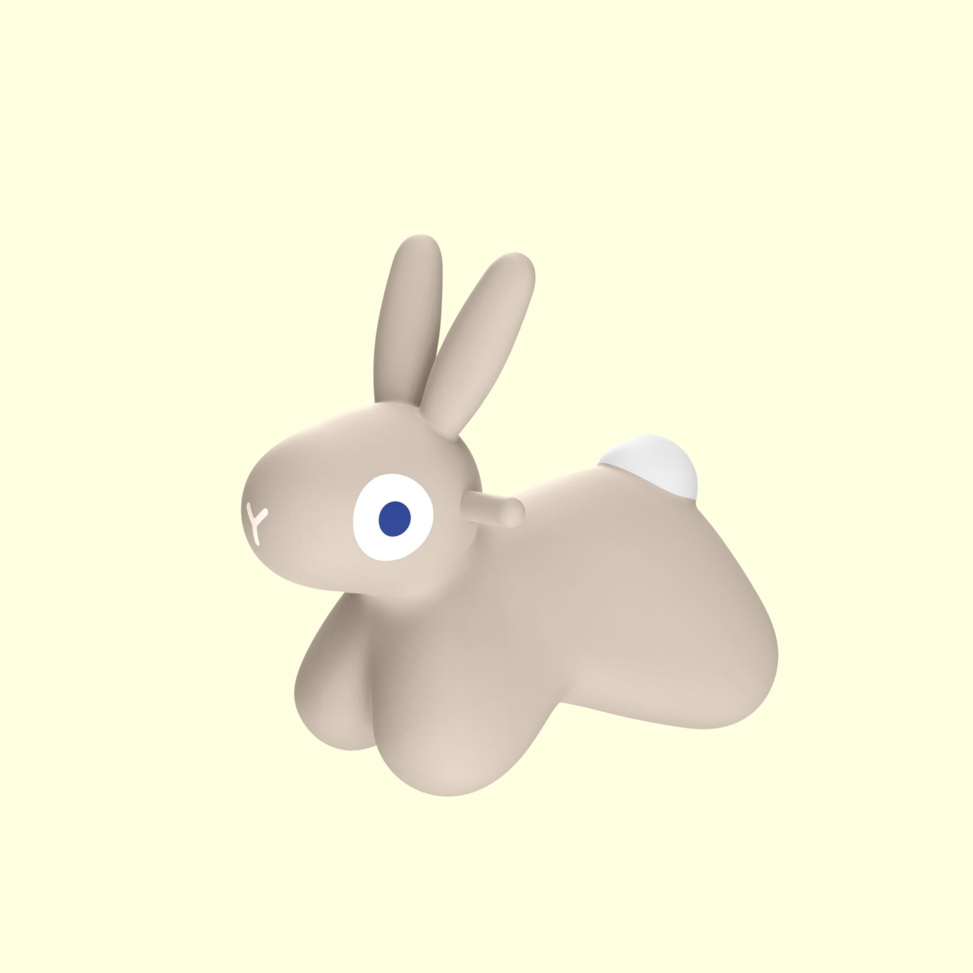 Quut Inflatable Hoppi Bunny - Warm Grey