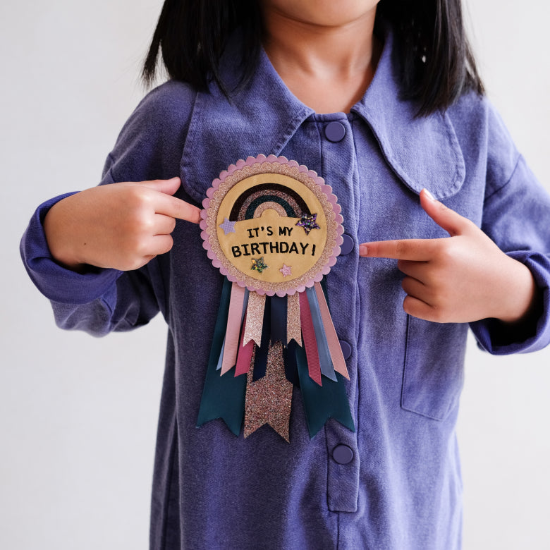 Mimi & Lula It's My Birthday Rosette Badge