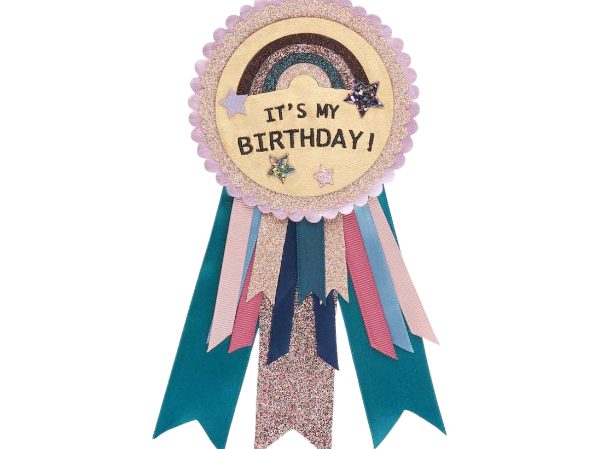 Mimi & Lula It's My Birthday Rosette Badge