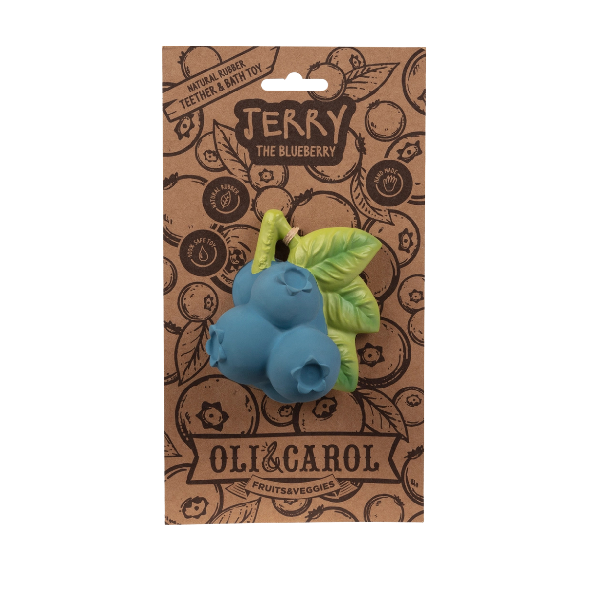Oli & Carol Jerry The Blueberry Teether Toy