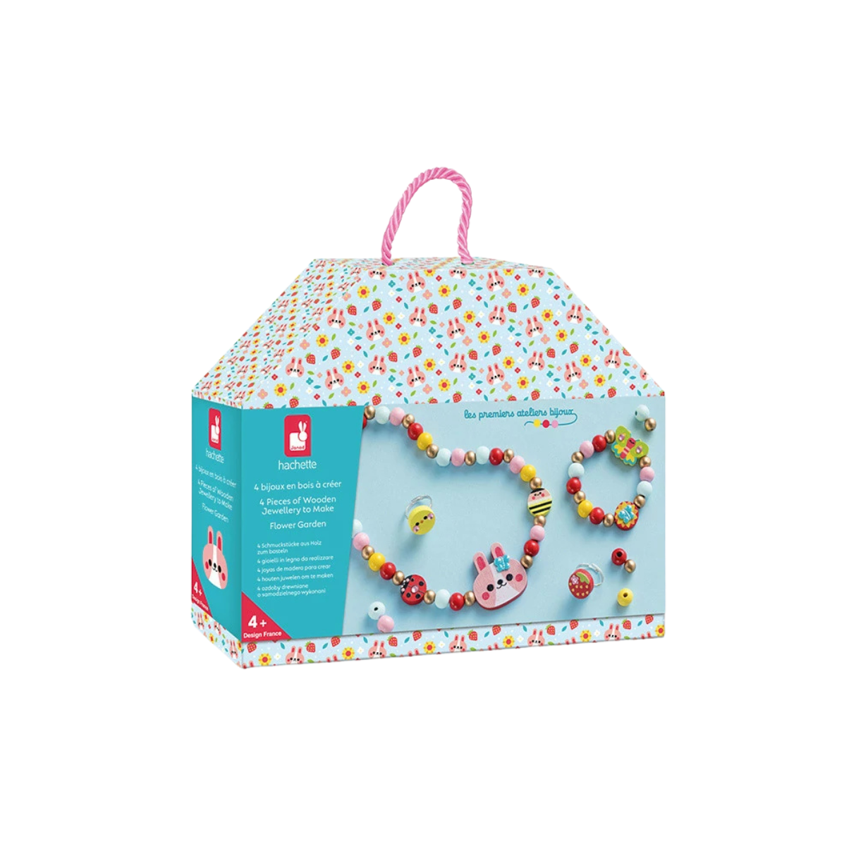 Janod Wooden Jewellery Kit - Flower Garden