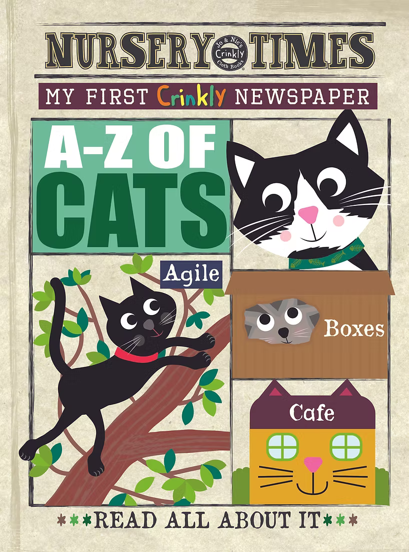 Jo & Nic's Crinkly Cloth Books - A-Z of Cats