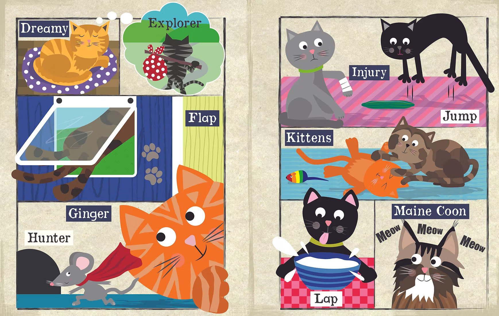 Jo & Nic's Crinkly Cloth Books - A-Z of Cats