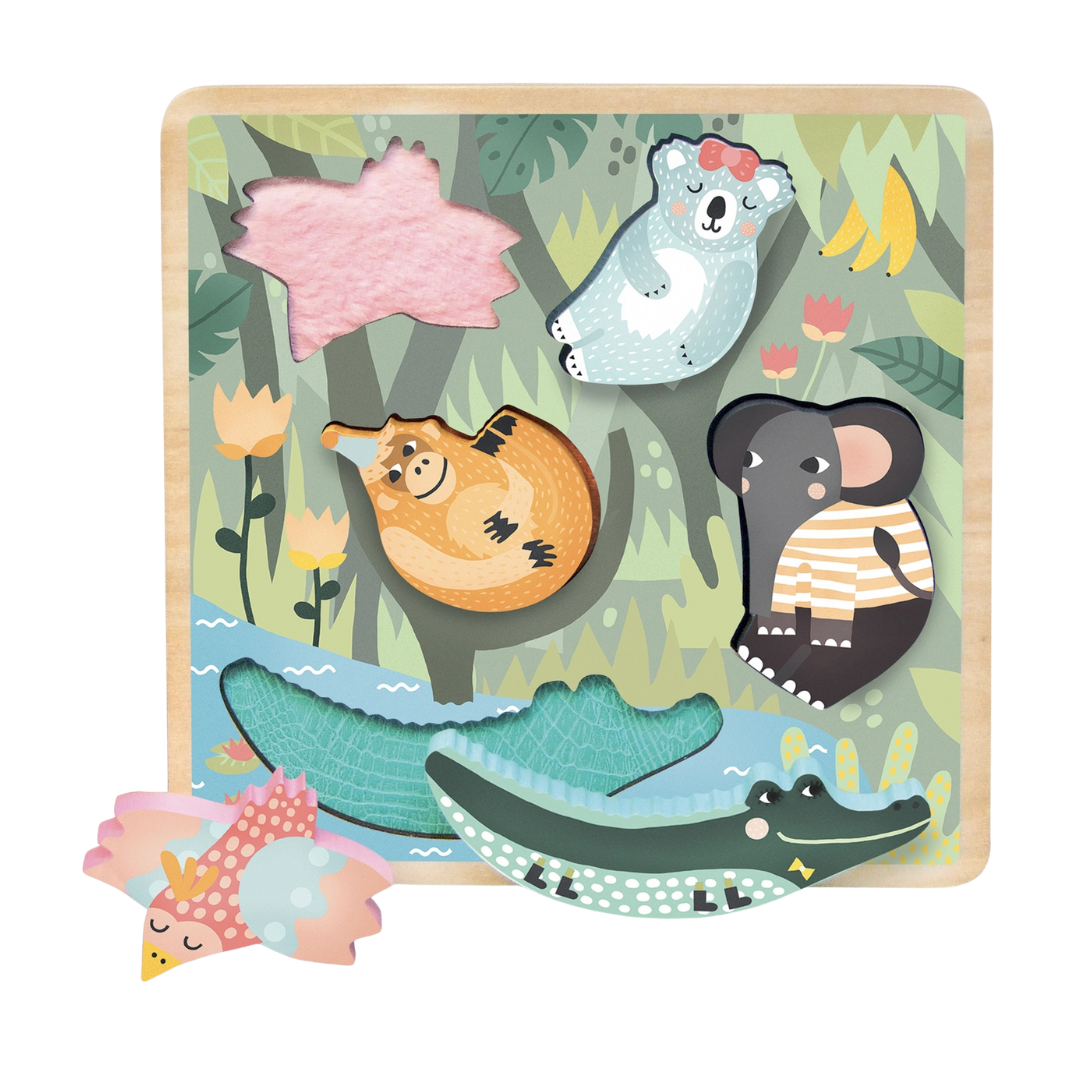 Vilac Jungle Touch n Feel Puzzle