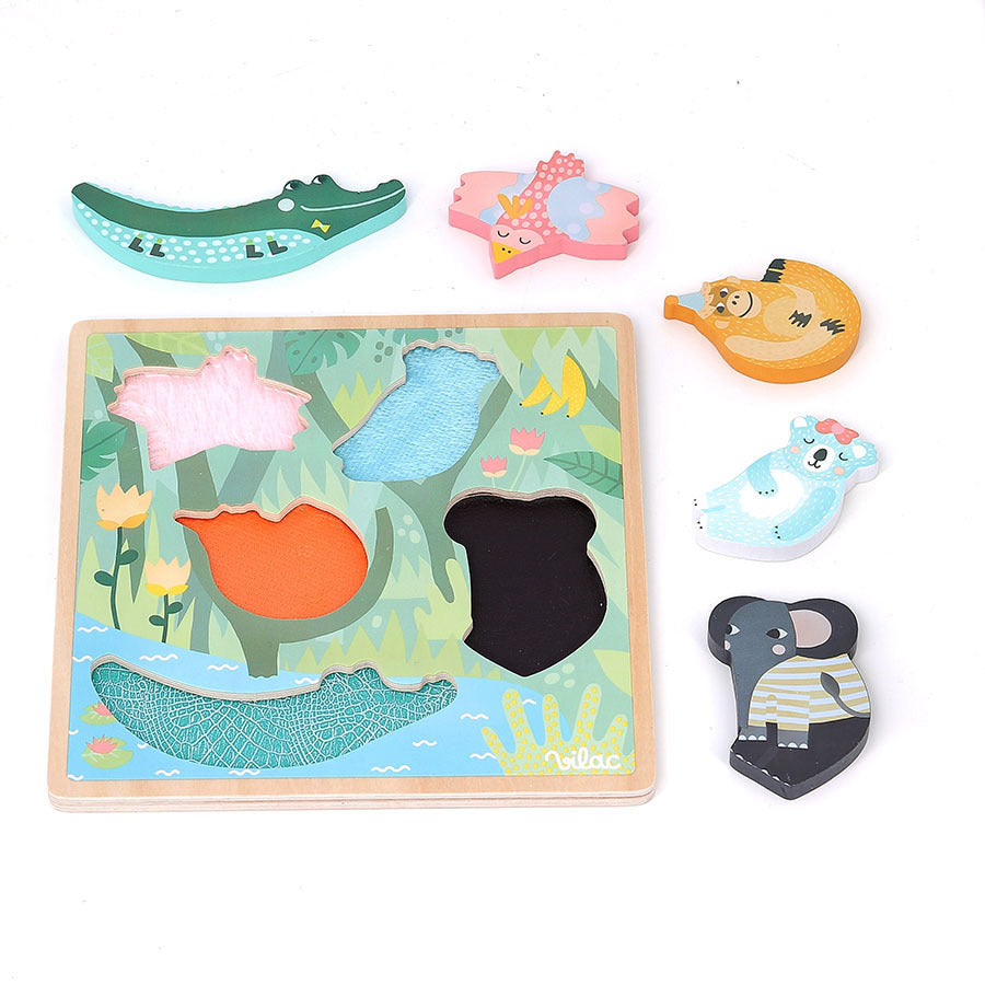 Vilac Jungle Touch n Feel Puzzle