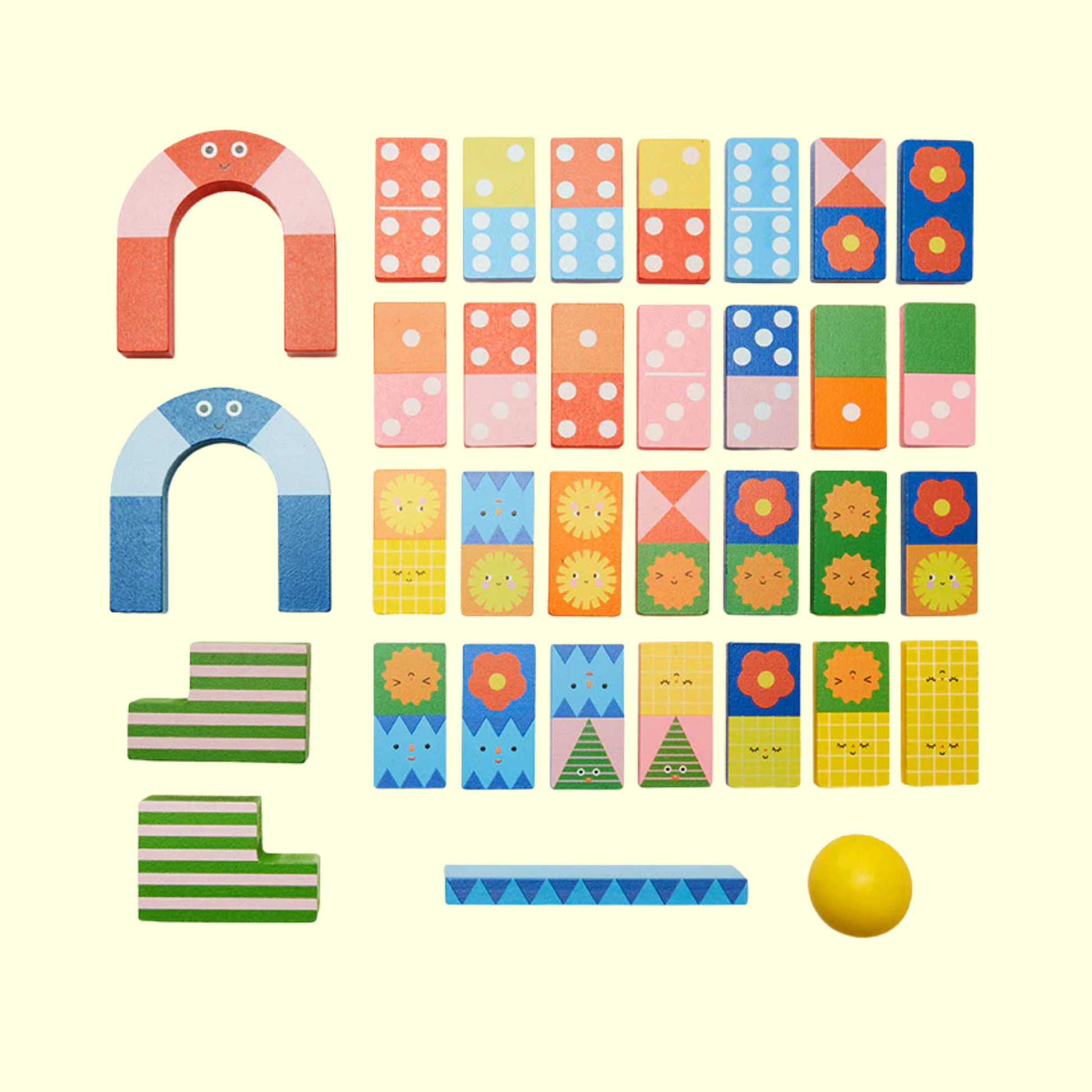 Kidoki Topple Twist Dominoes