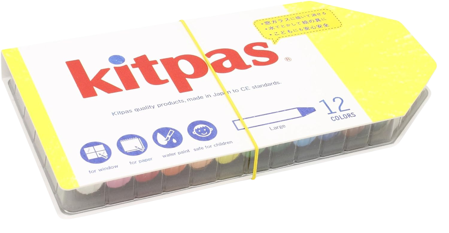 Kitpas Large Crayon 12 Pack