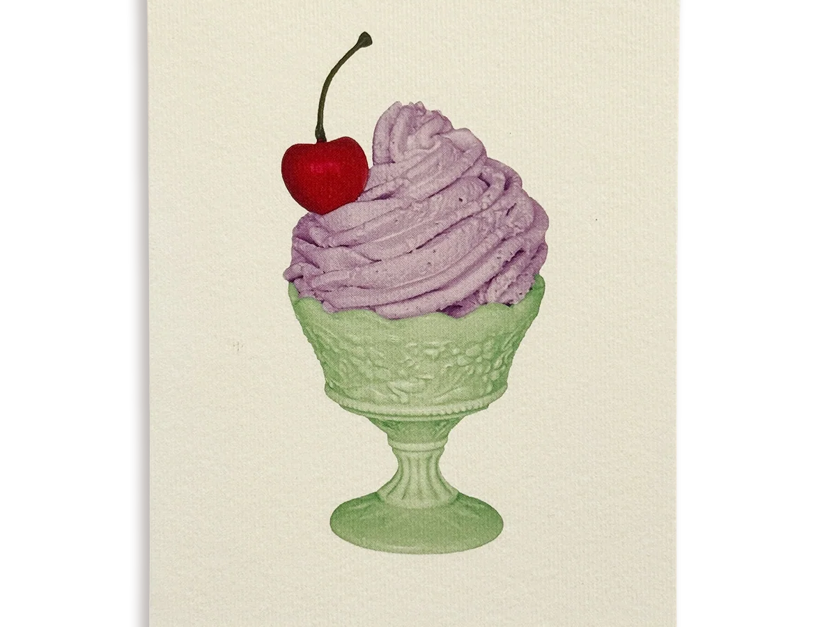 Lavender Chantilly Cream Greeting Card
