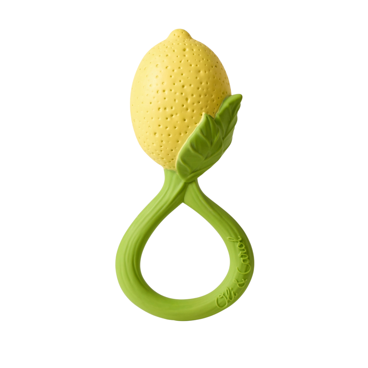 Oli & Carol Lemon Rattle Teether Toy