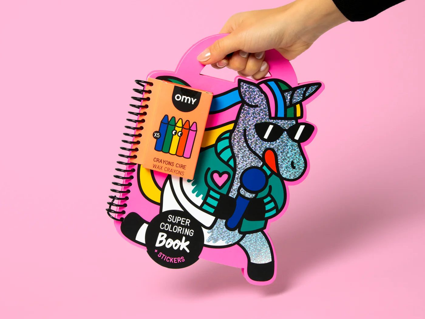 OMY Super Colouring and Stickers Book: Lily the Unicorn