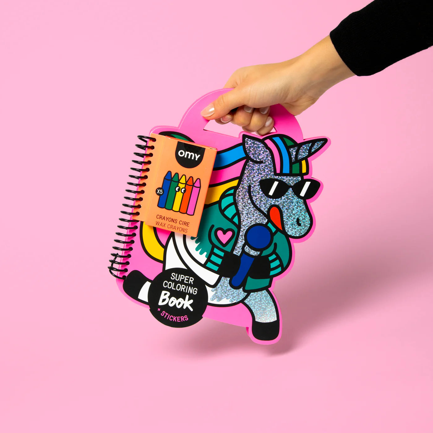 OMY Super Colouring and Stickers Book: Lily the Unicorn