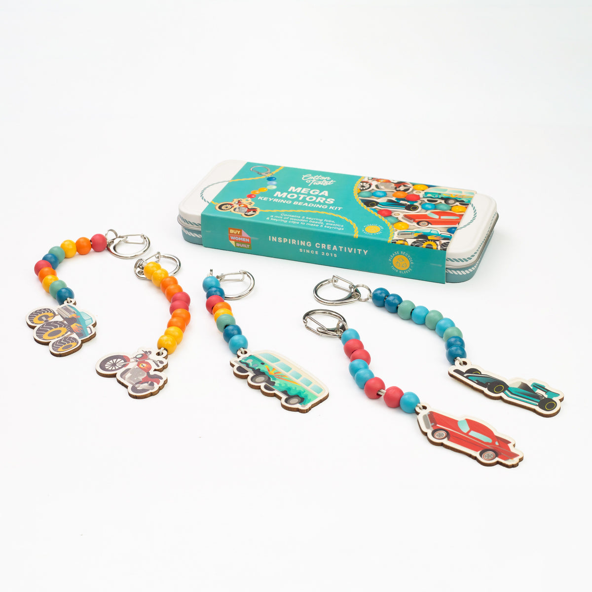 Cotton Twist Mega Motors Keyring Making Kit
