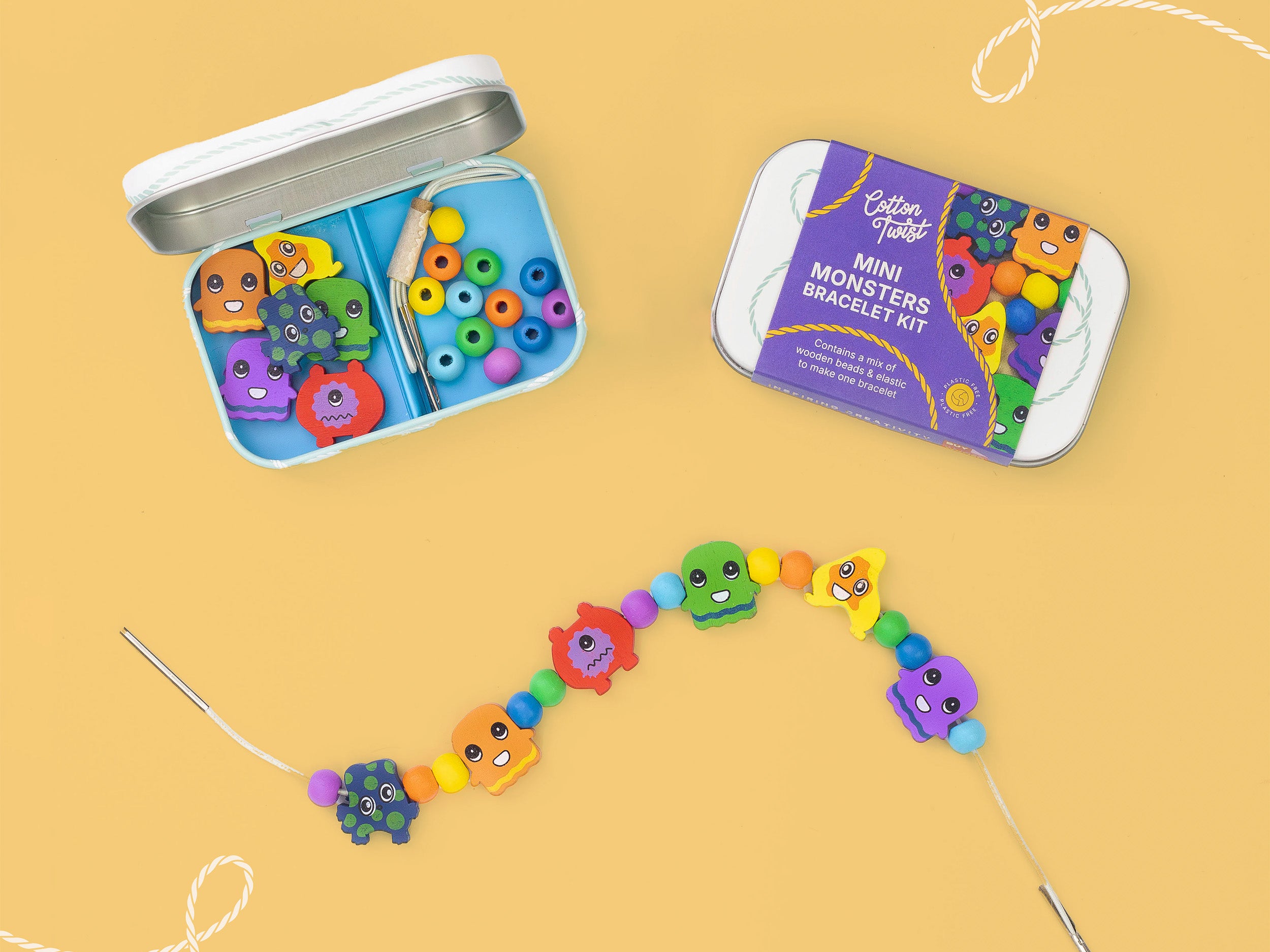 Cotton Twist Mini Monsters Bracelet Gift Kit