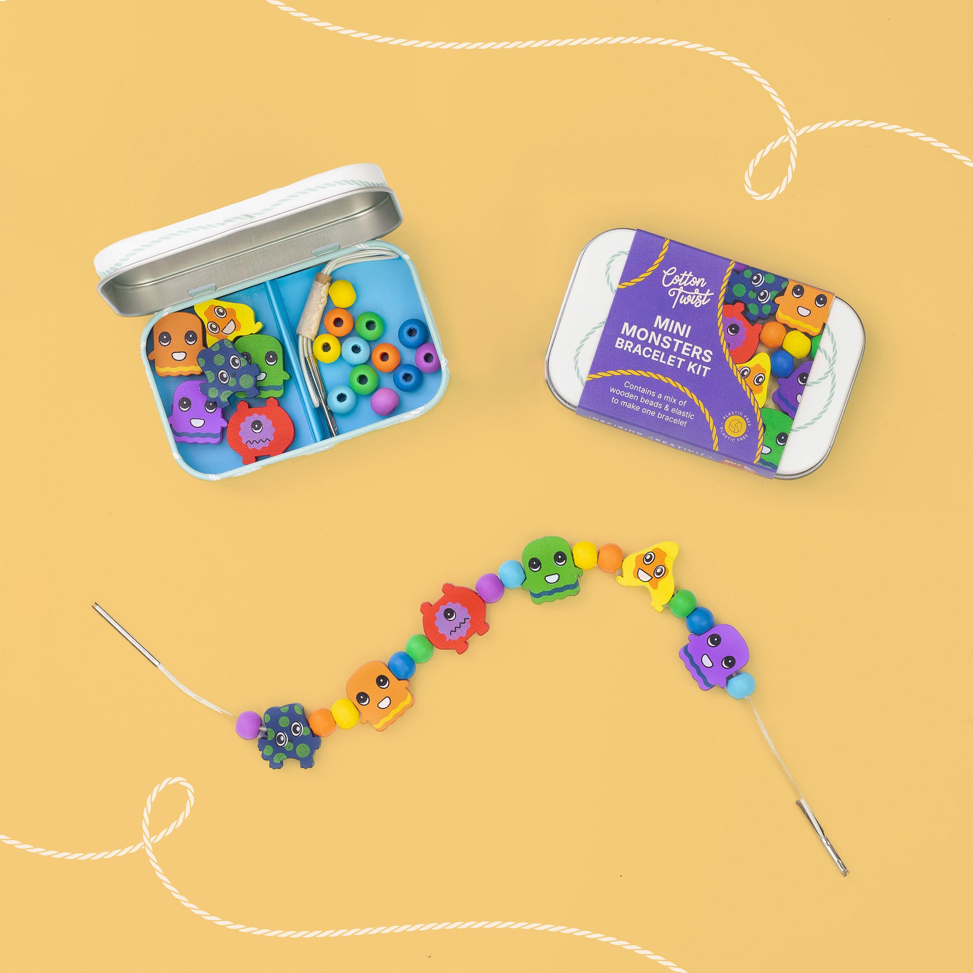 Cotton Twist Mini Monsters Bracelet Gift Kit