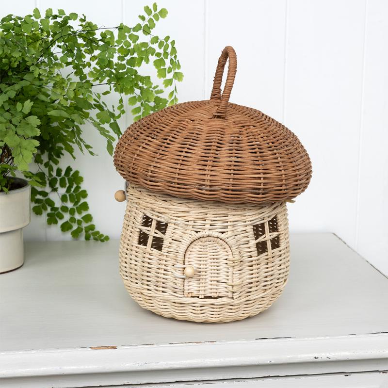 Rattan Mushroom Basket