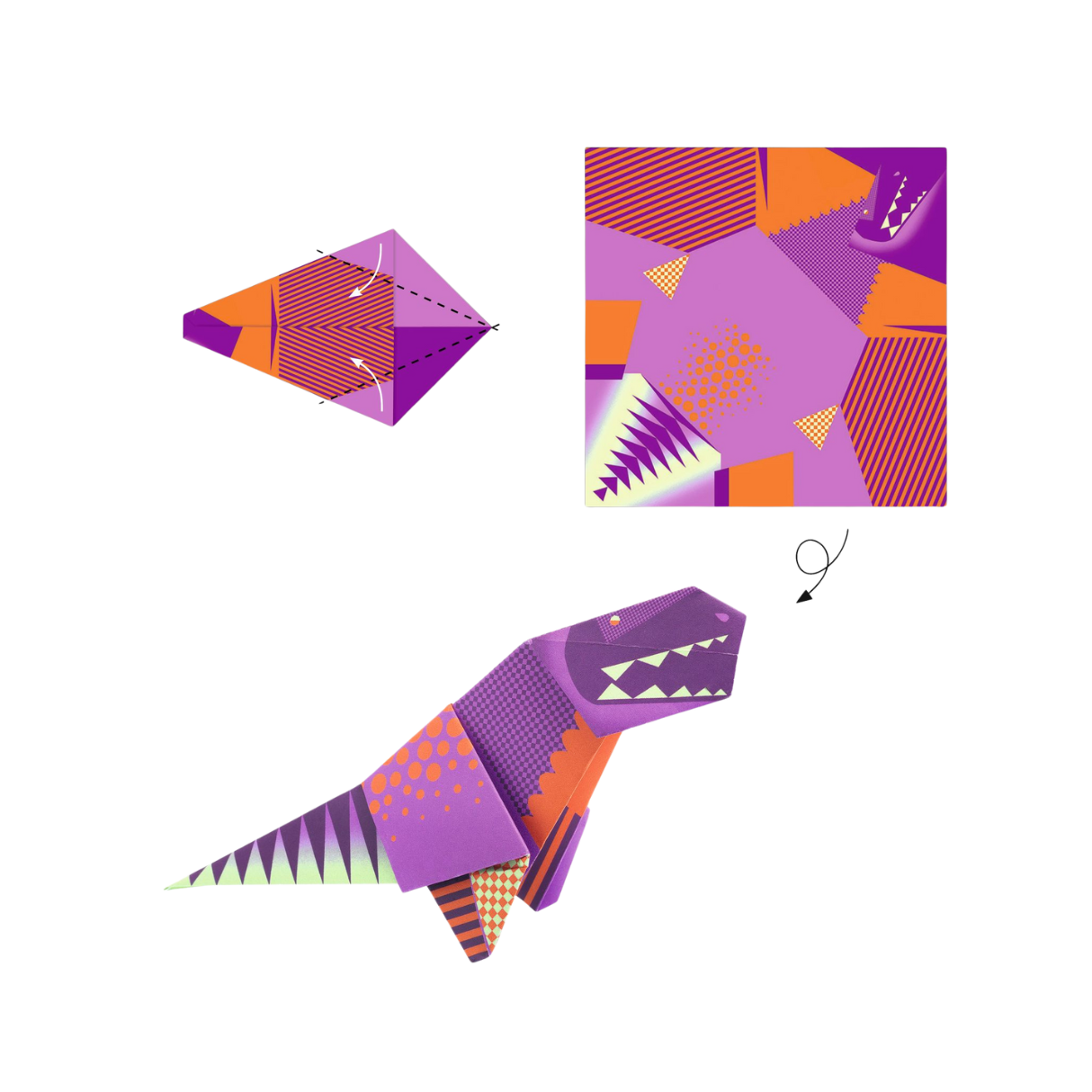 Djeco Origami - Dinosaurs