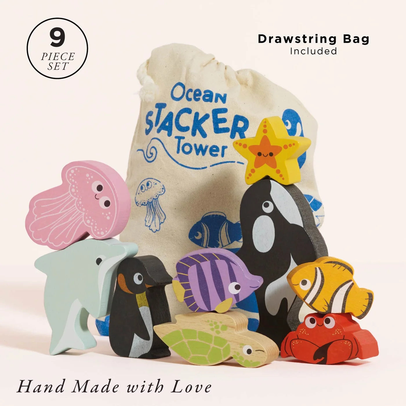 Le Toy Van Ocean Life Stacking Animals