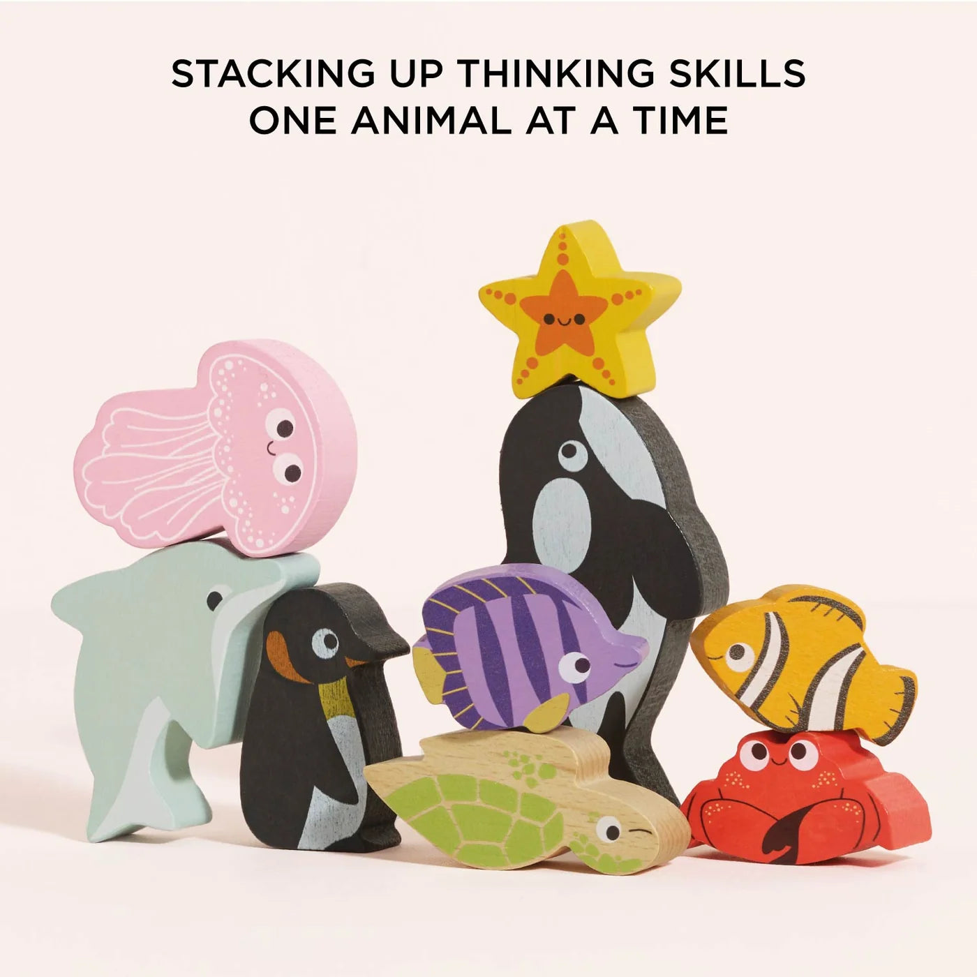 Le Toy Van Ocean Life Stacking Animals