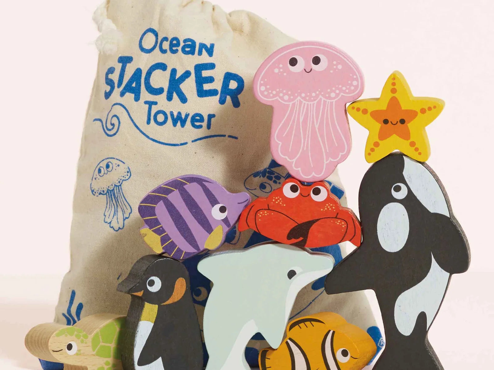 Le Toy Van Ocean Life Stacking Animals