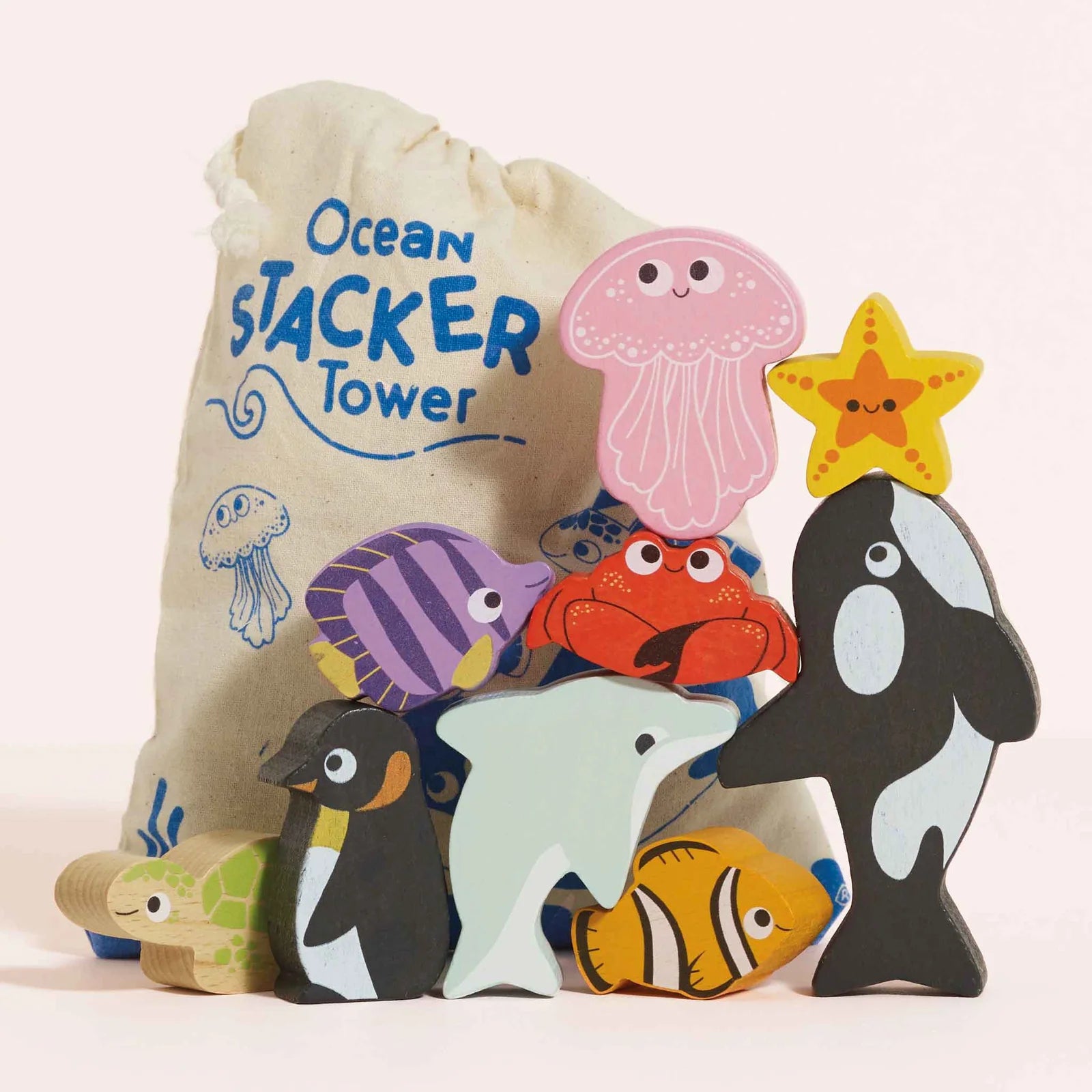 Le Toy Van Ocean Life Stacking Animals