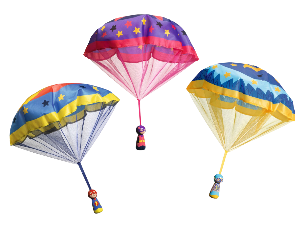 Parachutists Flying Hero