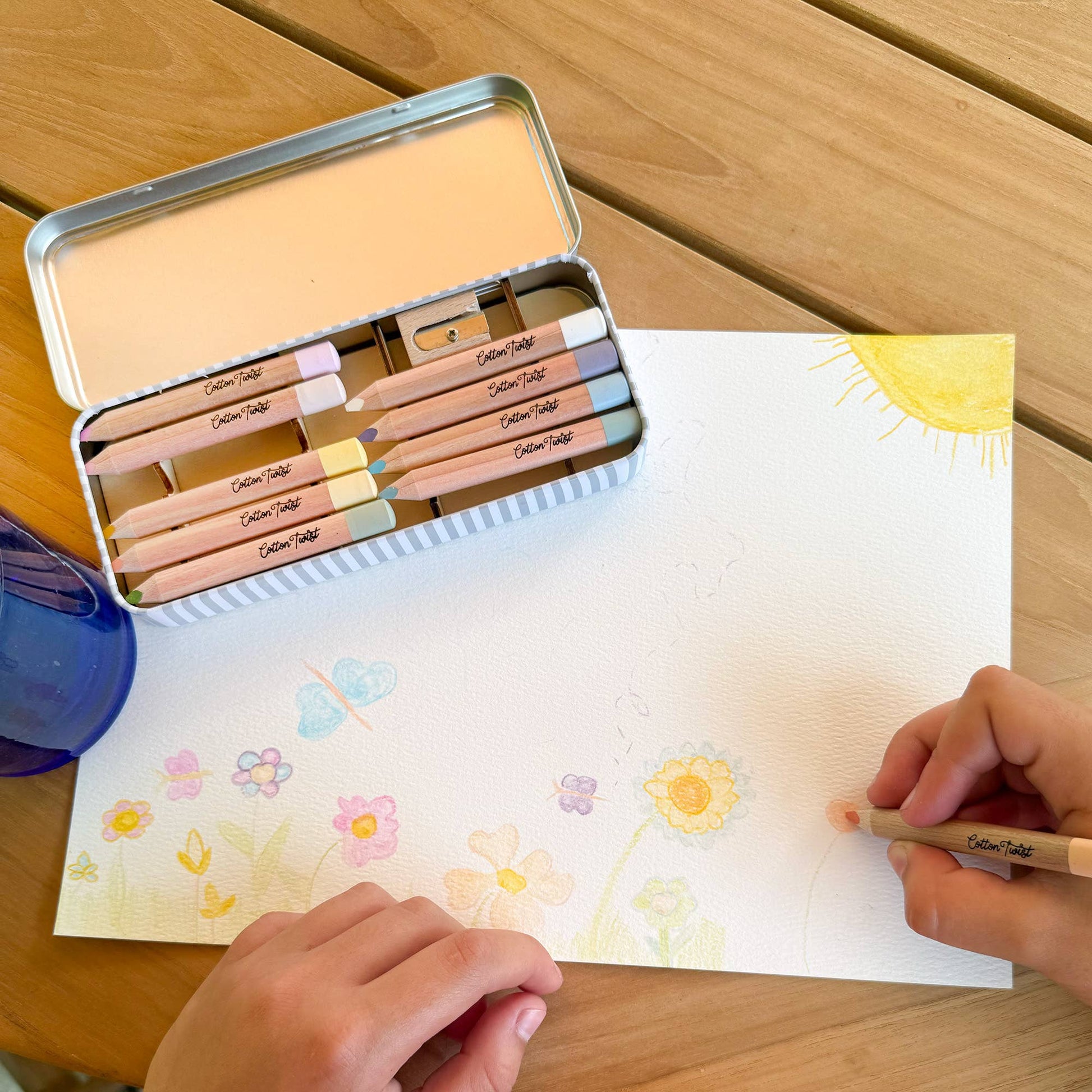 Cotton Twist Pastel Watercolour Pencils