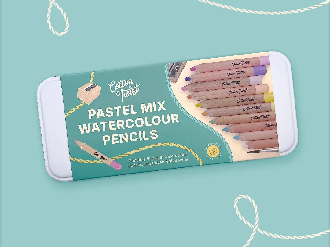 Cotton Twist Pastel Watercolour Pencils