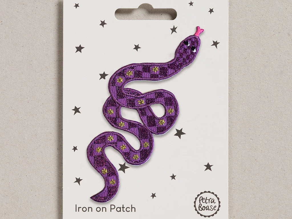 Iron On Patch - Purple Snake