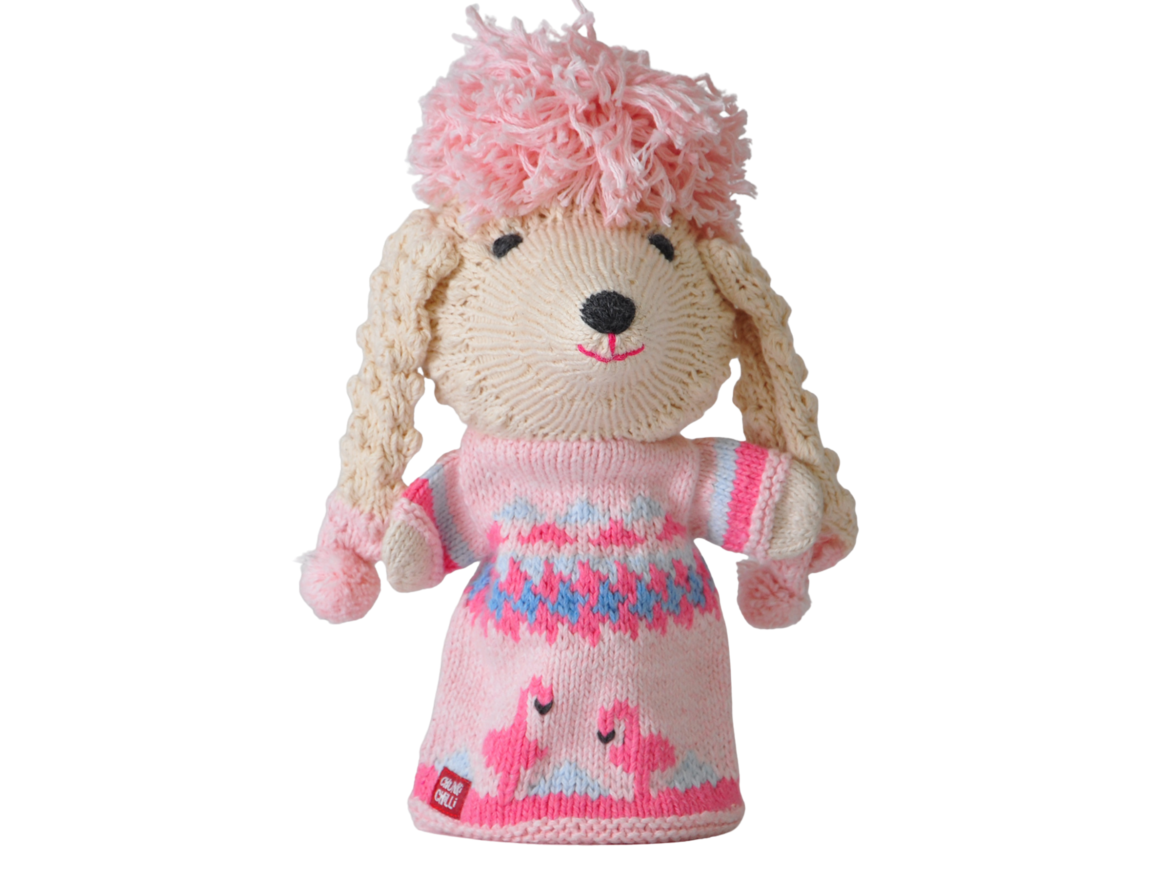Chunki Chilli Pink Poodle Hand Puppet