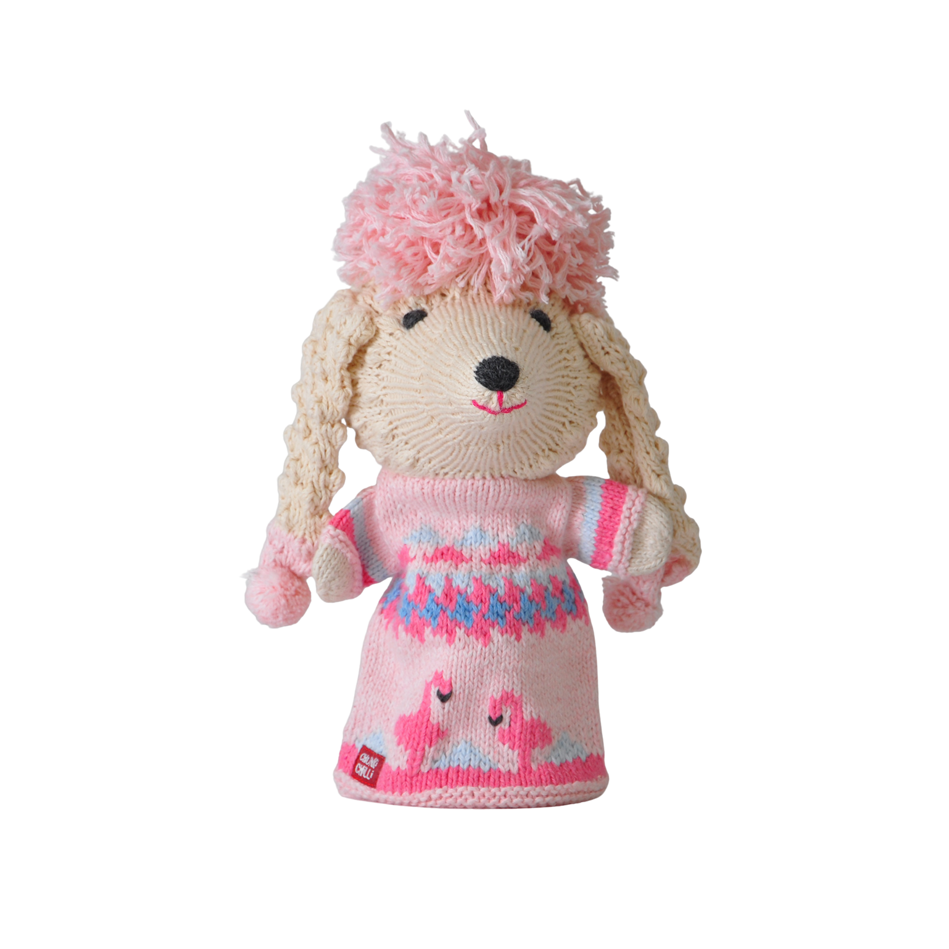 Chunki Chilli Pink Poodle Hand Puppet